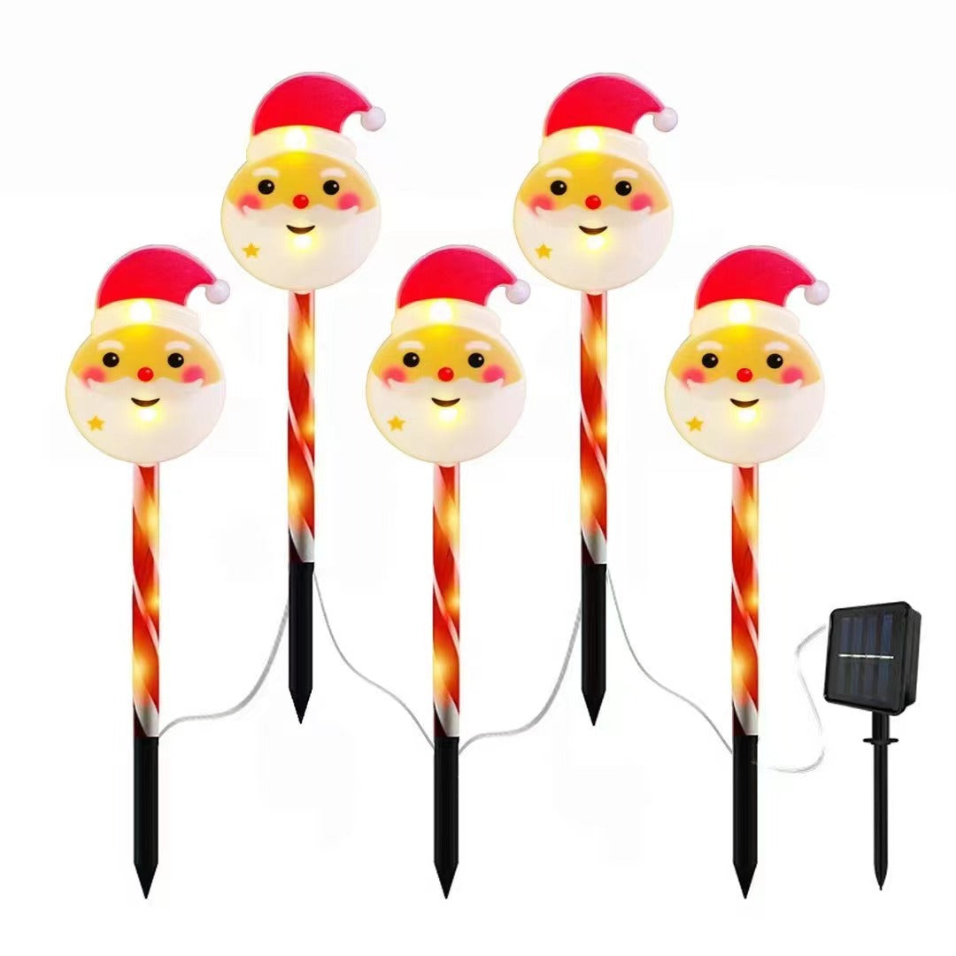 Christmas Decorative Ground Lamp with Solar/Battery Option