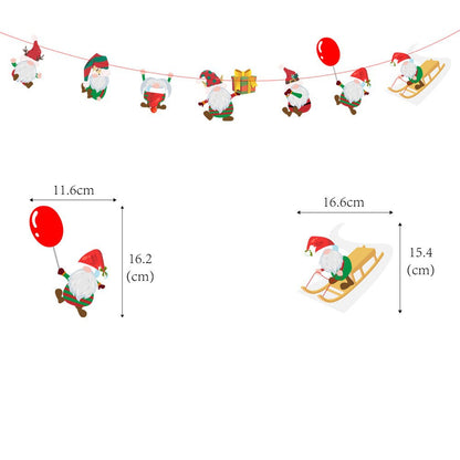 Christmas Decorative Paper Flags and Pennants