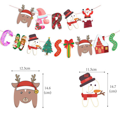 Christmas Decorative Paper Flags and Pennants