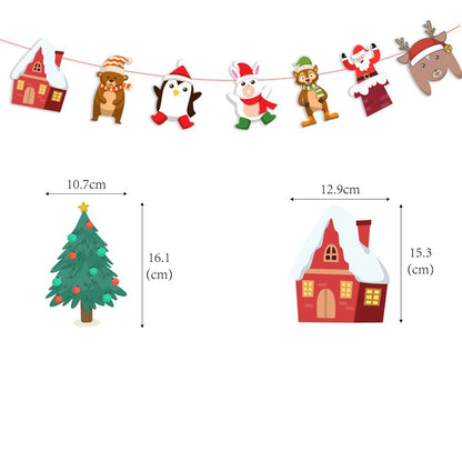 Christmas Decorative Paper Flags and Pennants