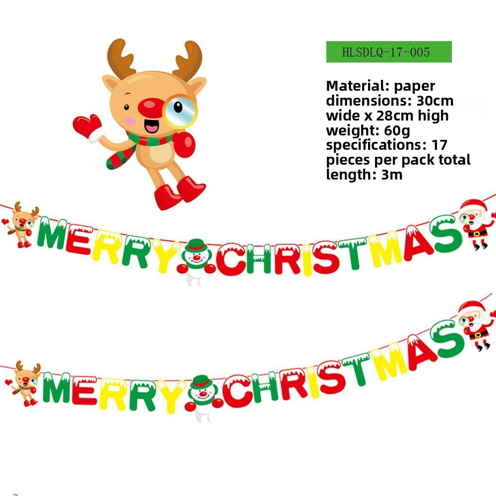 Christmas Decorative Paper Flags and Pennants