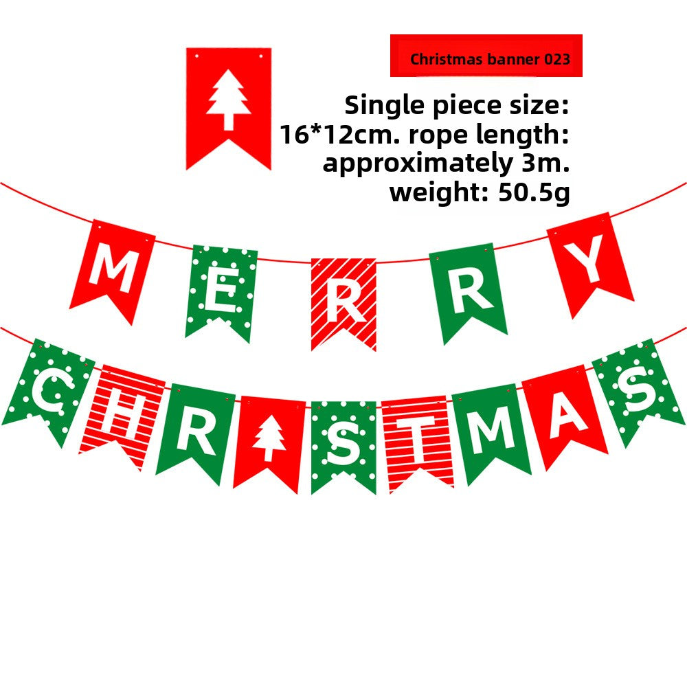 Christmas Decorative Paper Flags and Pennants