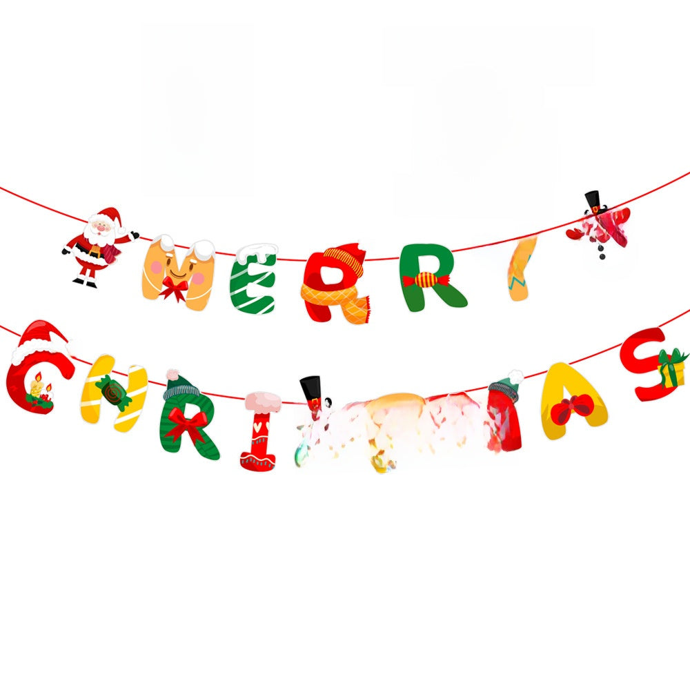 Christmas Decorative Paper Flags and Pennants