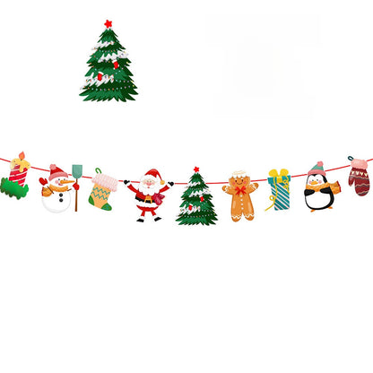 Christmas Decorative Paper Flags and Pennants