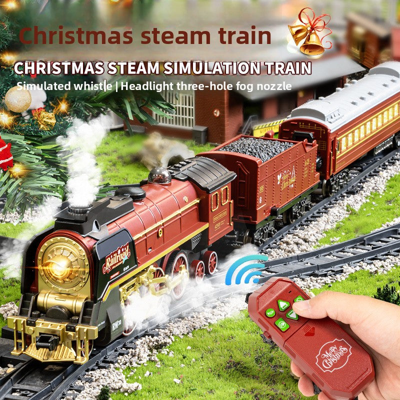 Christmas electric remote control train toy
