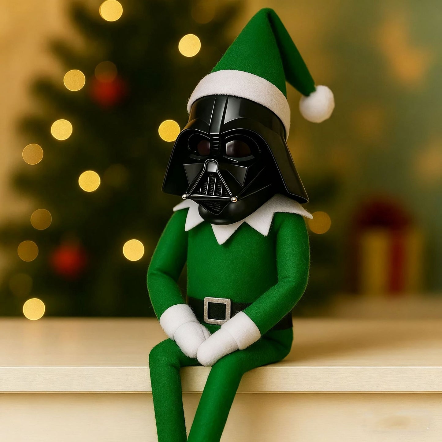 Christmas Elf Doll Stormtrooper Style Holiday Decoration