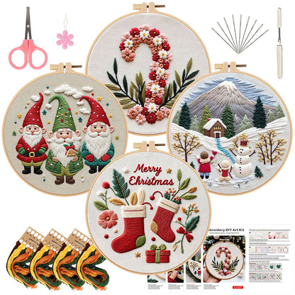 Christmas embroidery material pack