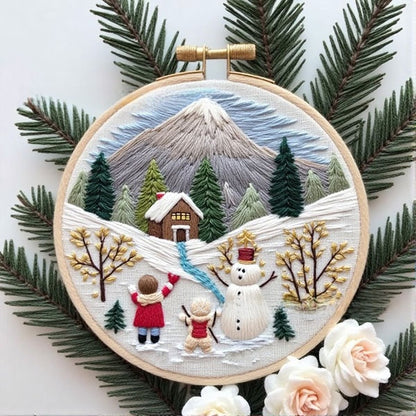 Christmas embroidery material pack