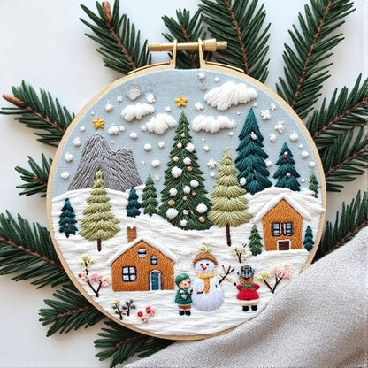 Christmas embroidery material pack