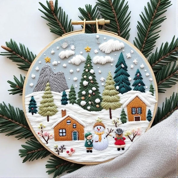 Christmas embroidery material pack