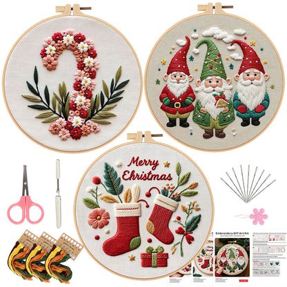 Christmas embroidery material pack