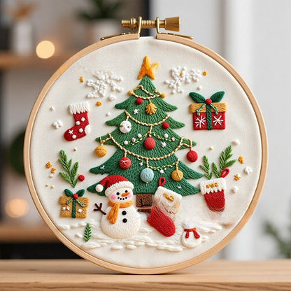 Christmas embroidery material pack