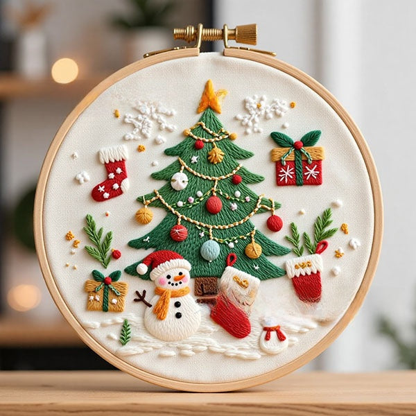 Christmas embroidery material pack