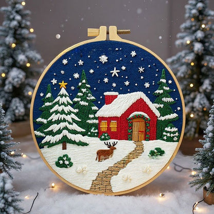 Christmas embroidery material pack