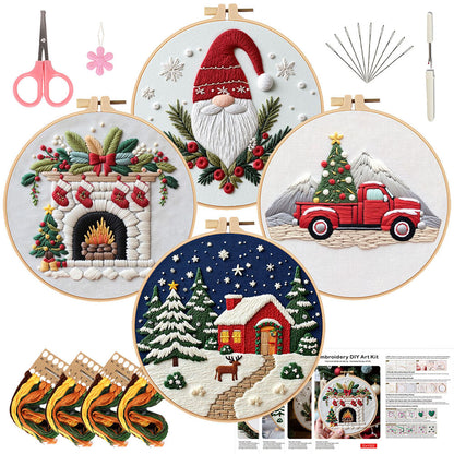 Christmas embroidery material pack