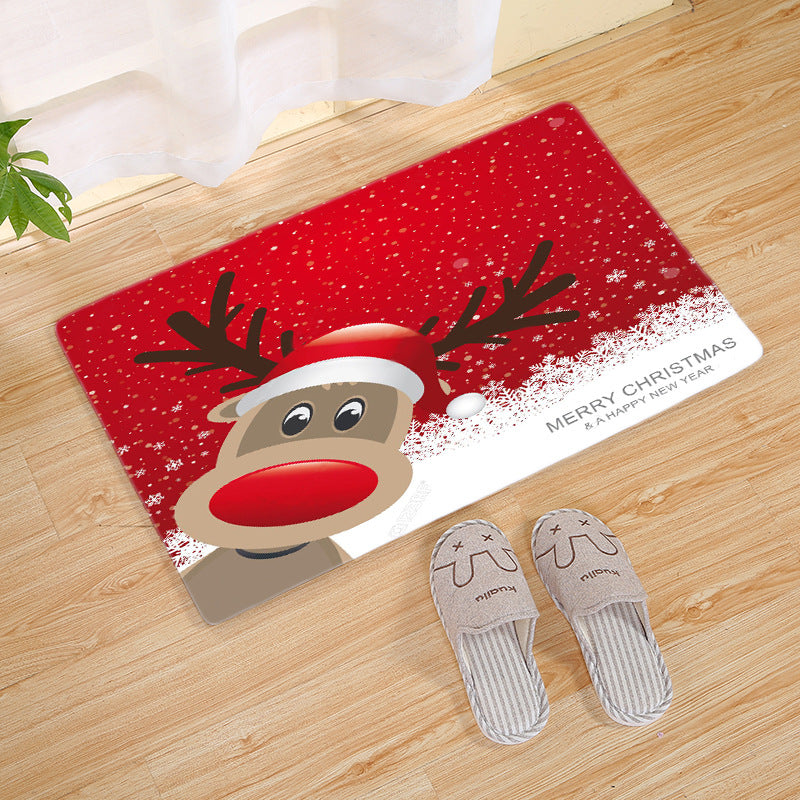 Christmas entrance mat