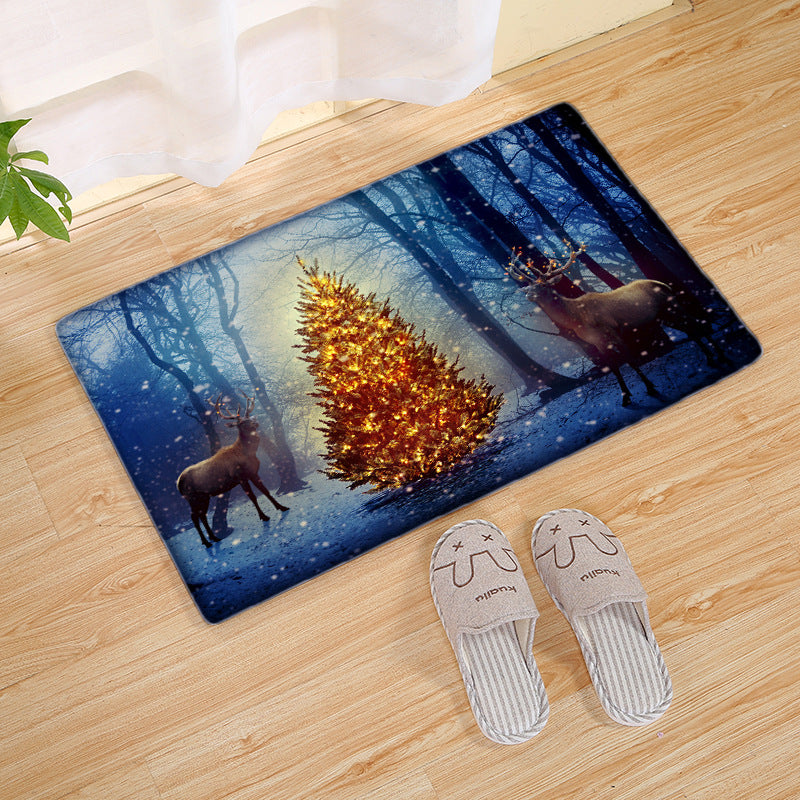 Christmas entrance mat