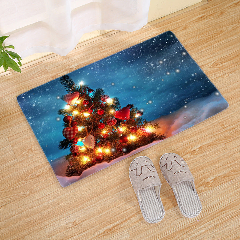 Christmas entrance mat