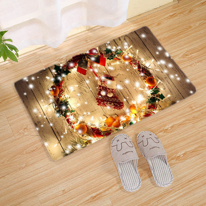 Christmas entrance mat