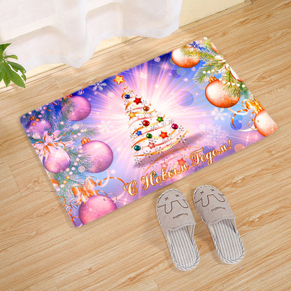Christmas entrance mat