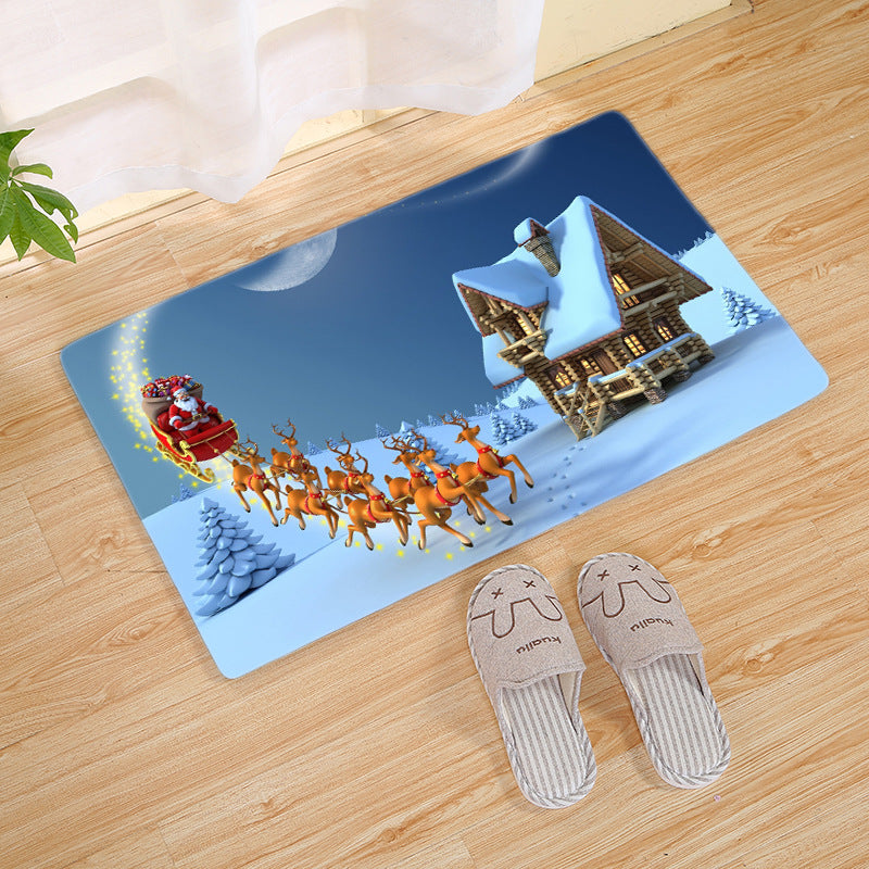 Christmas entrance mat