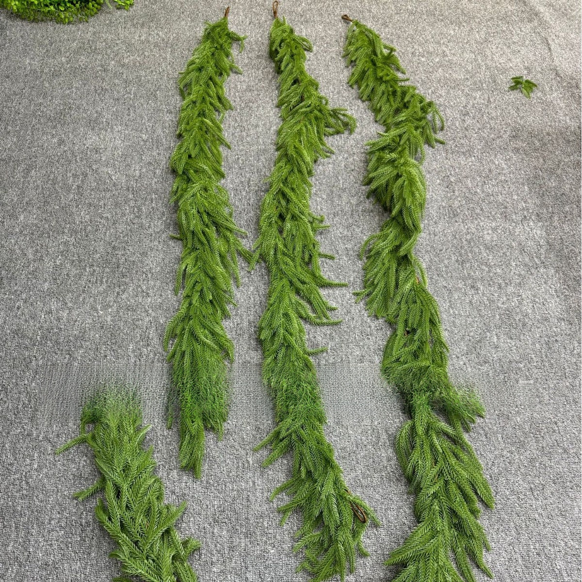 Christmas fireplace vine decoration