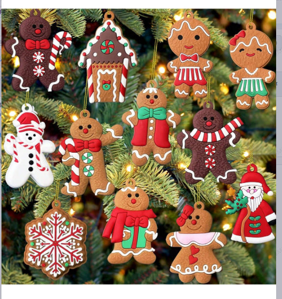 Christmas gingerbread man pendant