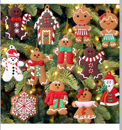 Christmas gingerbread man pendant