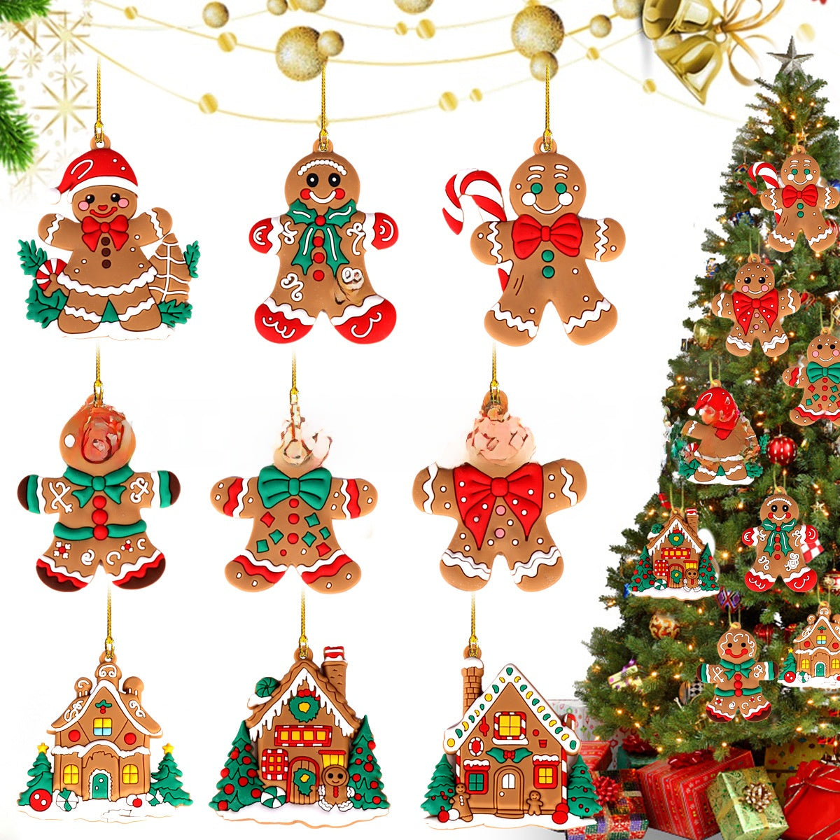 Christmas gingerbread man pendant