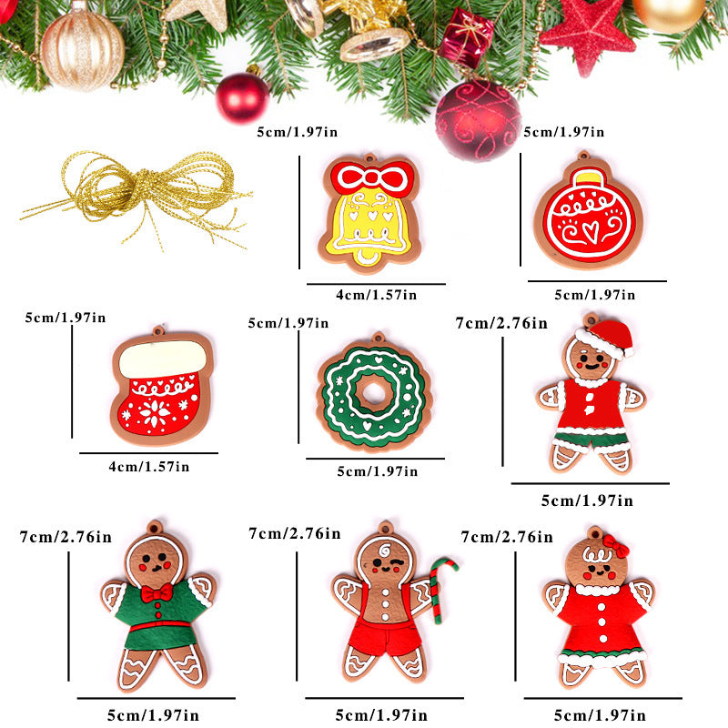 Christmas gingerbread man pendant