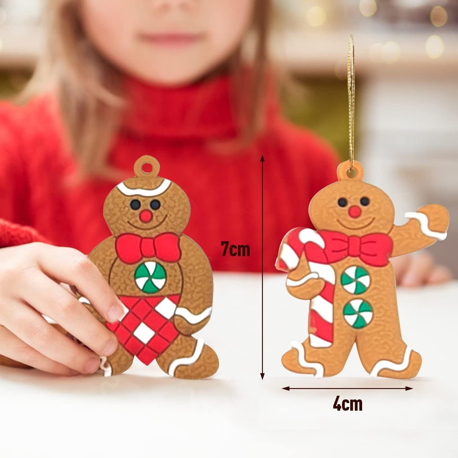 Christmas gingerbread man pendant