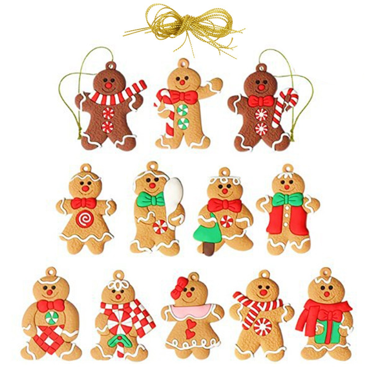 Christmas gingerbread man pendant