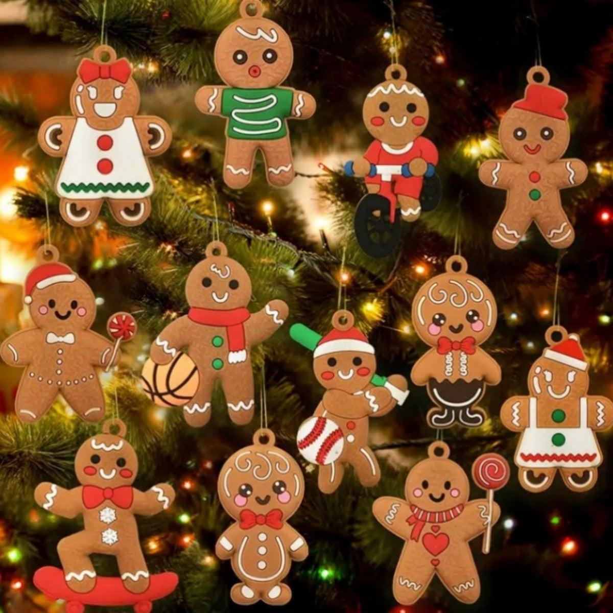 Christmas gingerbread man pendant