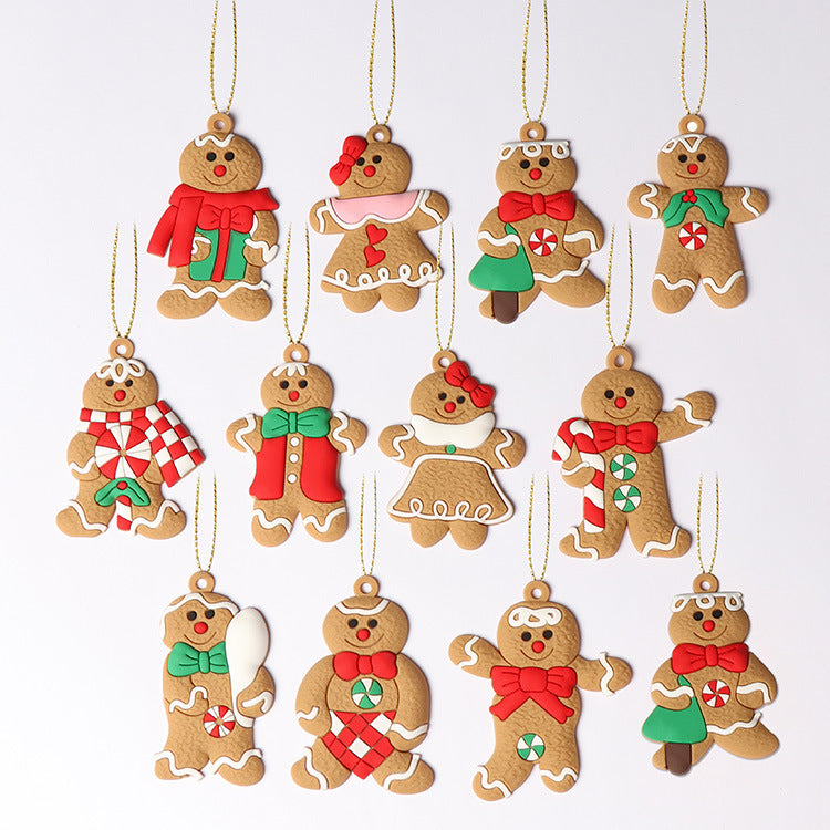 Christmas gingerbread man pendant