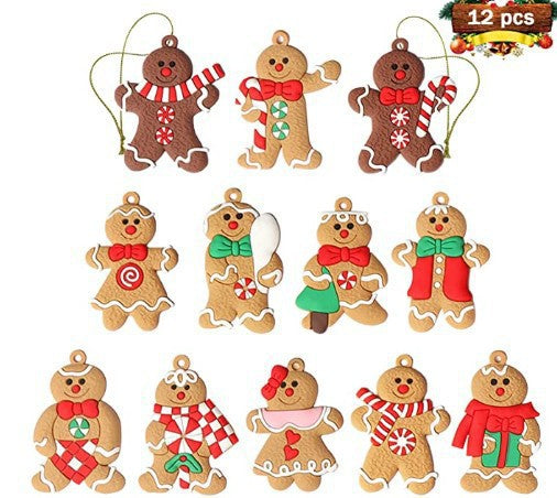 Christmas gingerbread man pendant