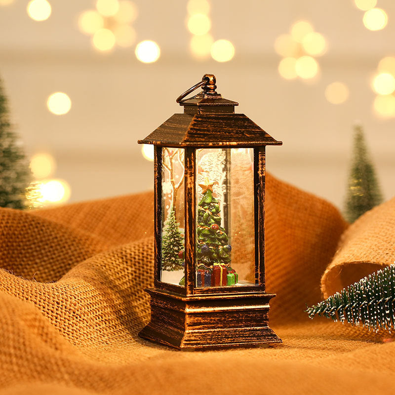 Christmas Glowing Candle Lamp Desktop Decoration