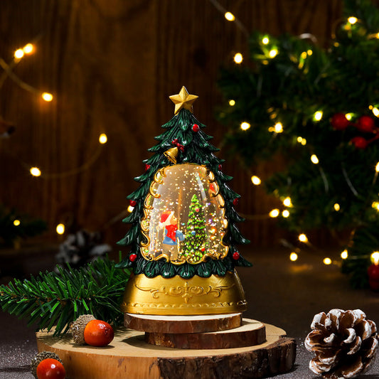 Christmas Glowing Candle Lamp Desktop Decoration