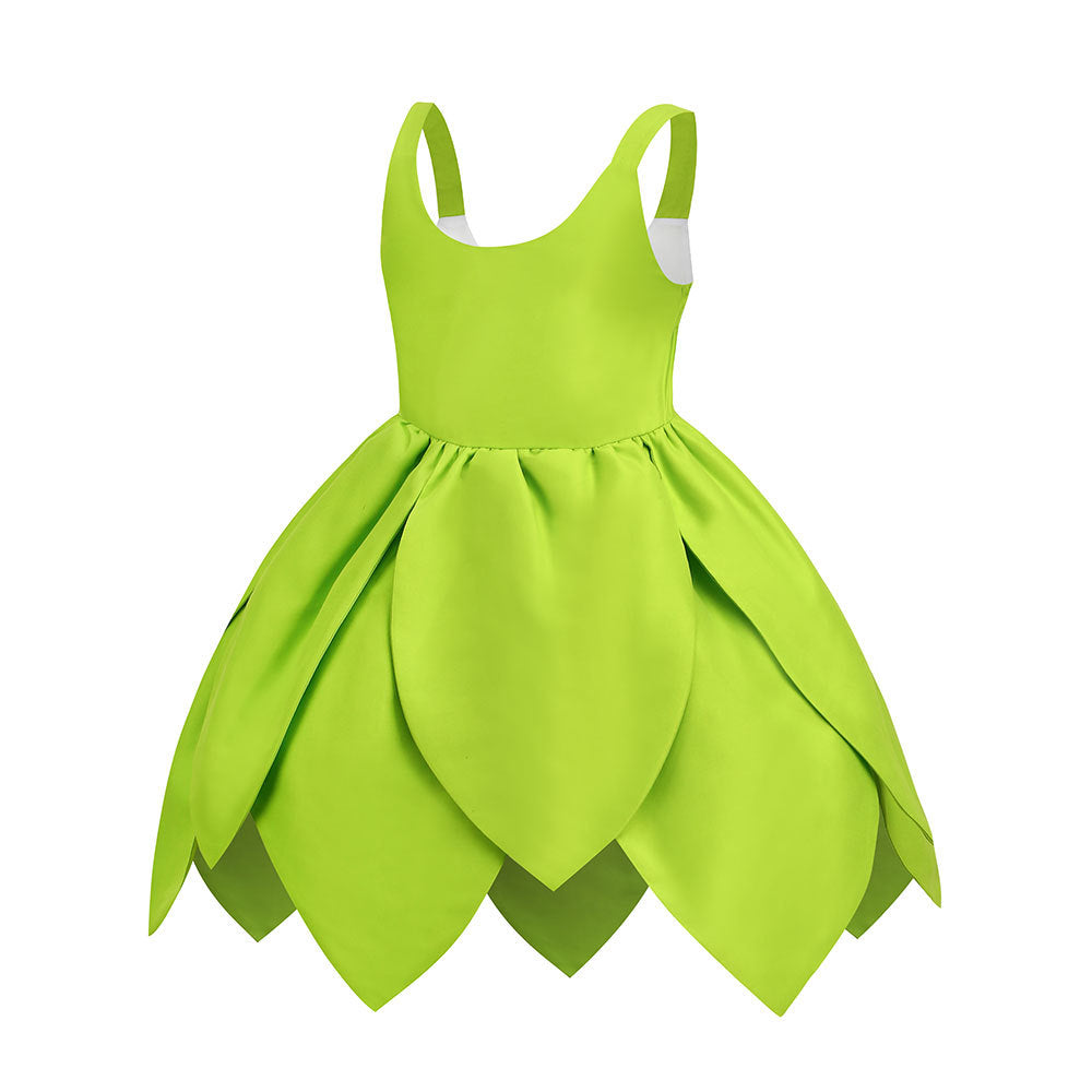 Christmas Green Elf Elf Elsa Wonderful Fairy Tinker bell Princess Dress