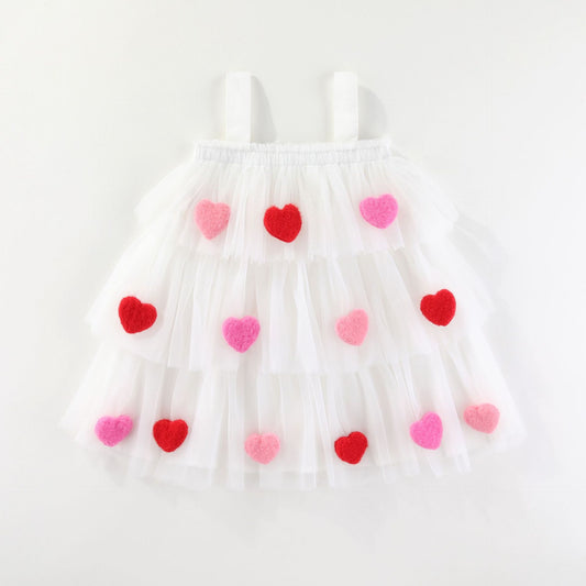 Christmas lace netted dress