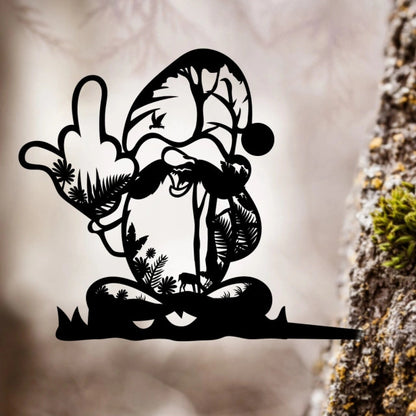 Christmas metal animal bear silhouette