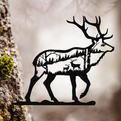 Christmas metal animal bear silhouette