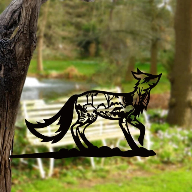 Christmas metal animal bear silhouette