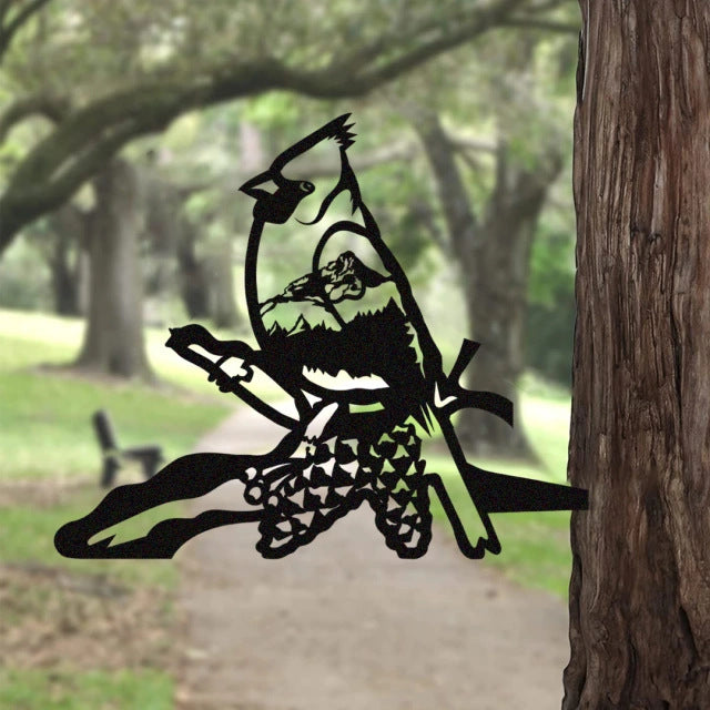 Christmas metal animal bear silhouette