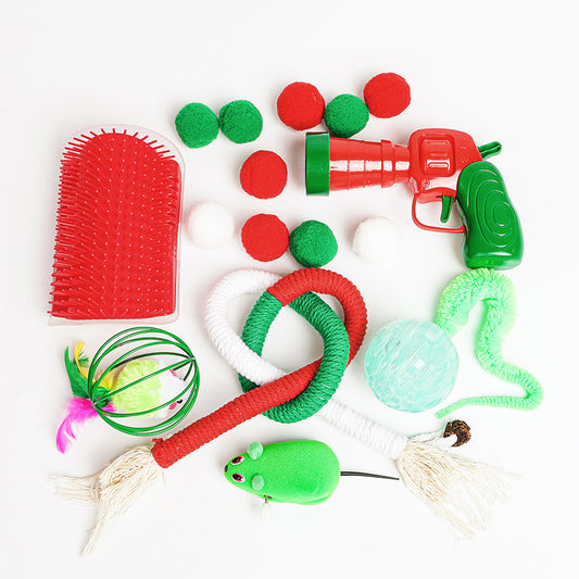 Christmas Pet Cat Toy Ball