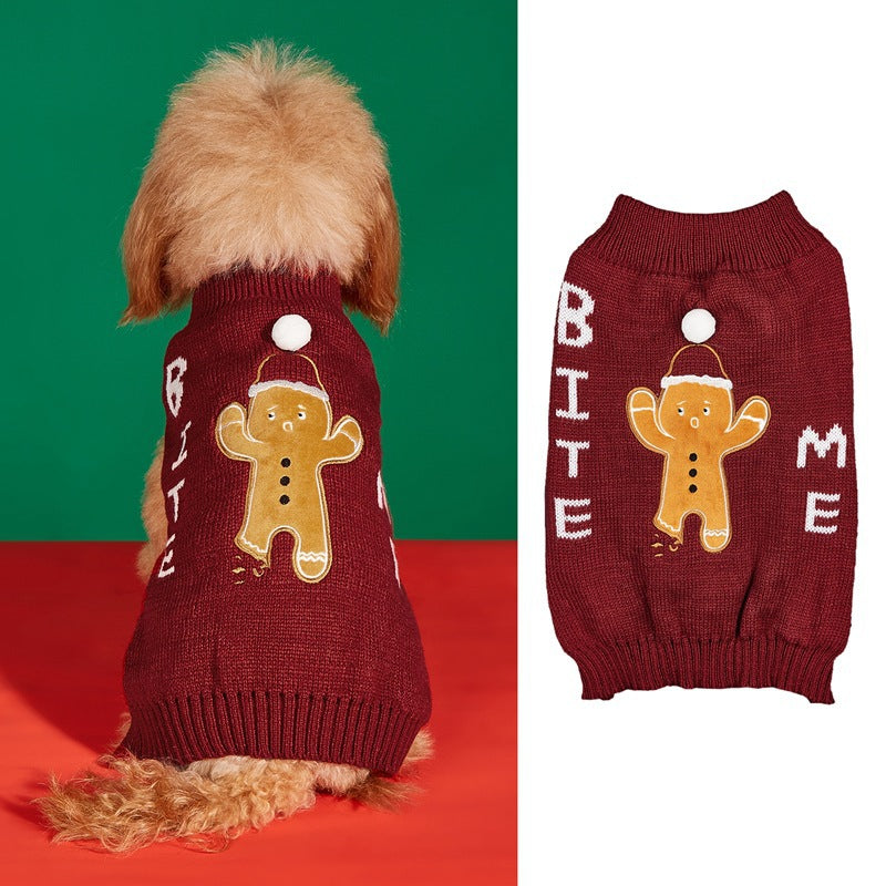 Christmas Pet Sweater with Festive Designs