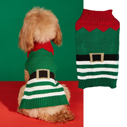 Christmas Pet Sweater with Festive Designs