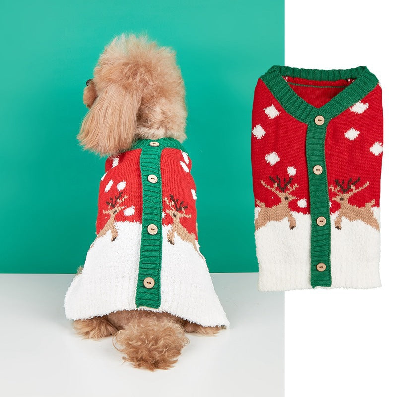 Christmas Pet Sweater with Festive Designs