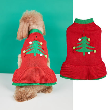 Christmas Pet Sweater with Festive Designs