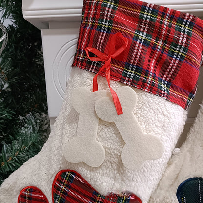 Christmas Plush Bear Paw Hanging Decoration