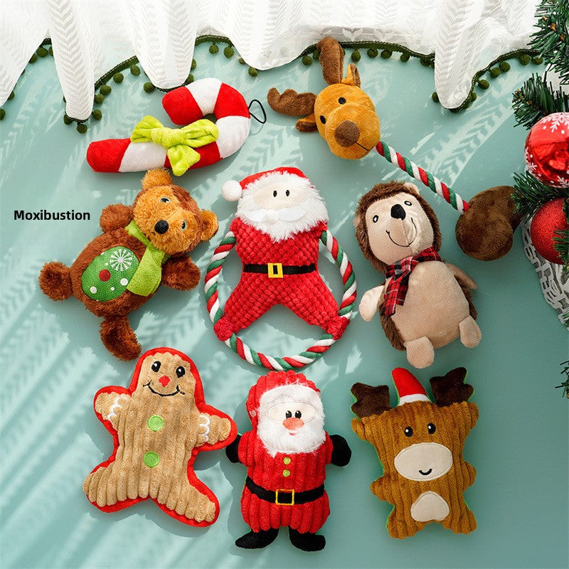 Christmas Plush Pet Toy with Sound
